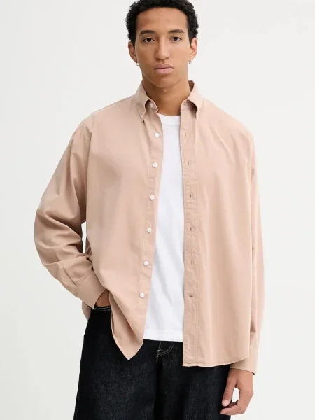 Filippa K cămașă cu guler button-down relaxed bej
