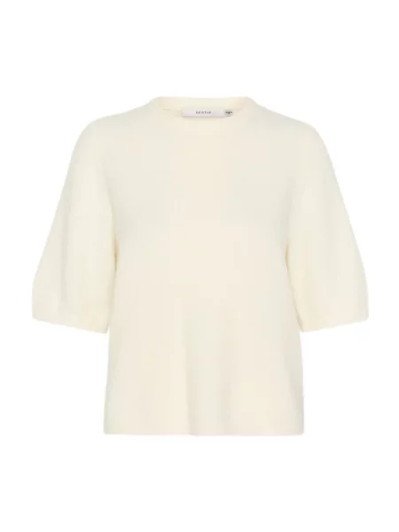 Sweter Gestuz z alpaki beżowy