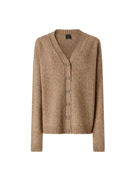 Sweter Pinko brązowy