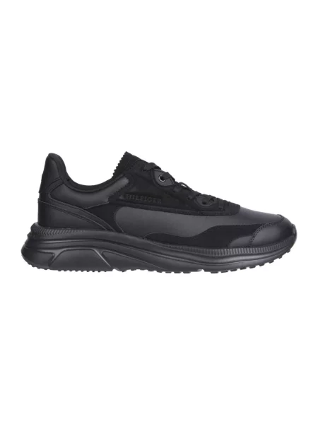 Sneakersy Tommy Hilfiger skórzane czarne