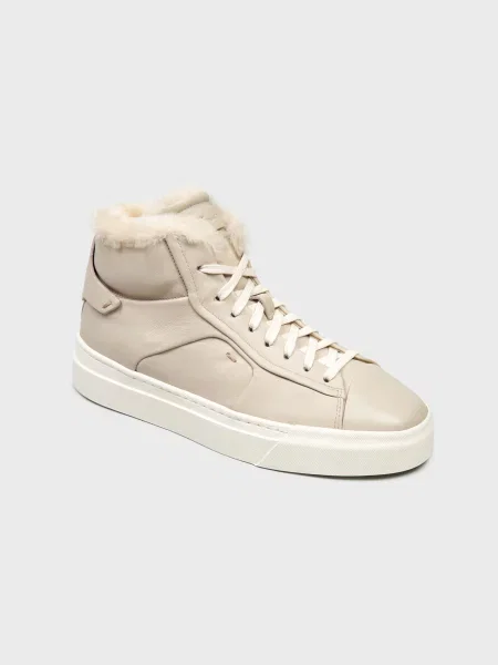 Кеды Santoni бежевые