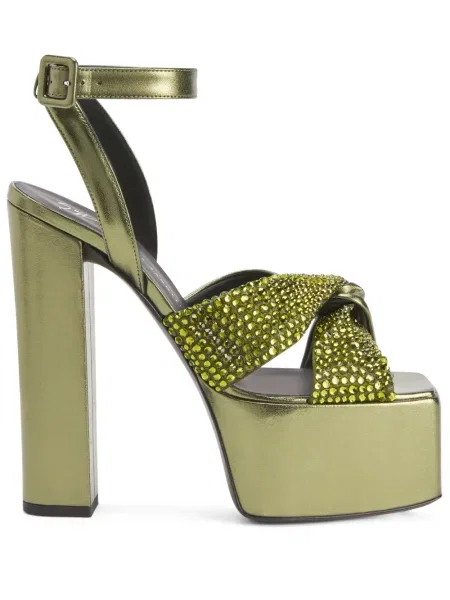 Sandale Giuseppe Zanotti de cristal verde