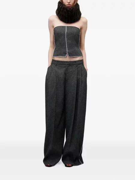 Top Alexander Wang fără bretele gri