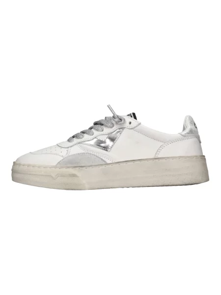 Sneakersy 4b12 skórzane białe