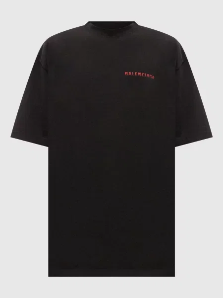 Футболка Balenciaga с принтом черная