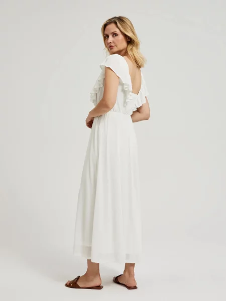 Rochie maxi Moodo de costum alb