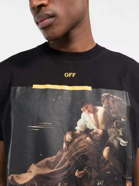 Μπλούζα Off-white με σχέδιο λευκό