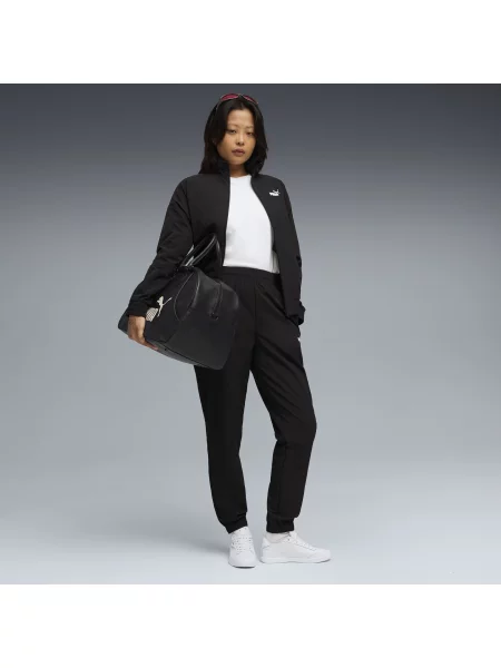 Dres z tkaniny czarny