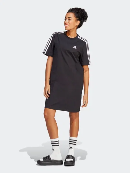 Rochie tip cămașă Adidas negru