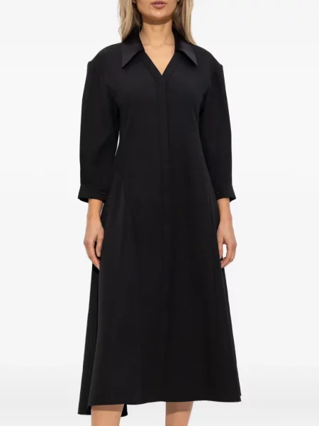 Rochie maxi Jil Sander până la genunchi de costum negru