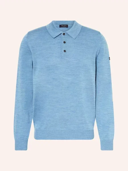 Maerz Muenchen Koszulka Polo Z Dzianiny blau niebieska