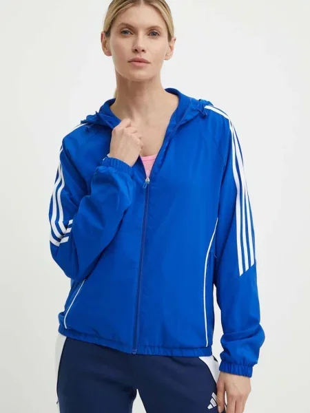 ADIDAS PERFORMANCE Jachetă de trening azuriu alb