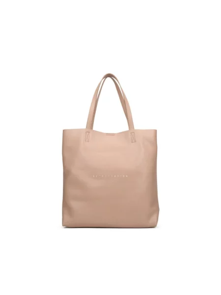 Шоппер шкіряний Estro рожева