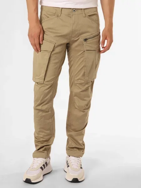G-Star Raw Spodnie Rovic Zip 3D beżowe