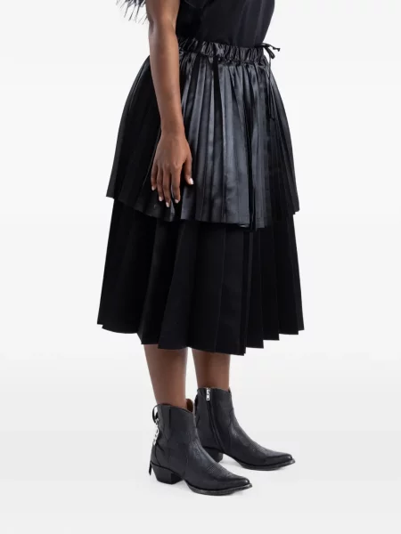 Fustă midi Comme Des Garçons negru