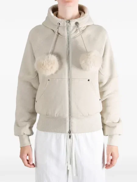 Reversibil hanorac cu glugă Moose Knuckles cu pompoane