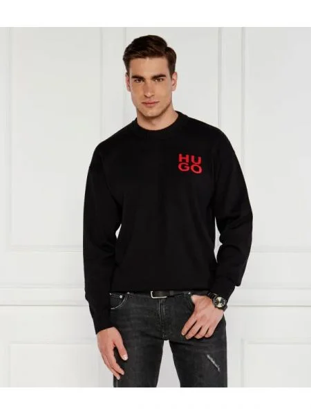 HUGO Pulover San Cassiano negru
