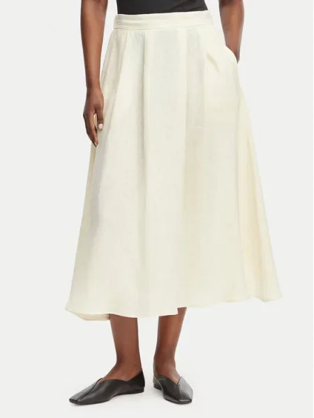 Marella Fustă trapez Biada Écru