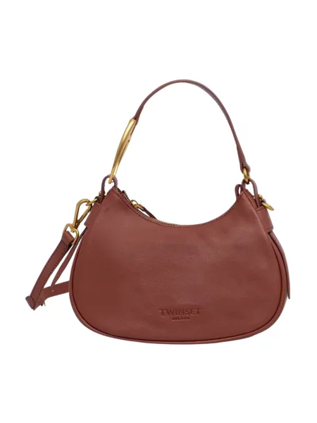Twinset torebka hobo skórzana czerwona