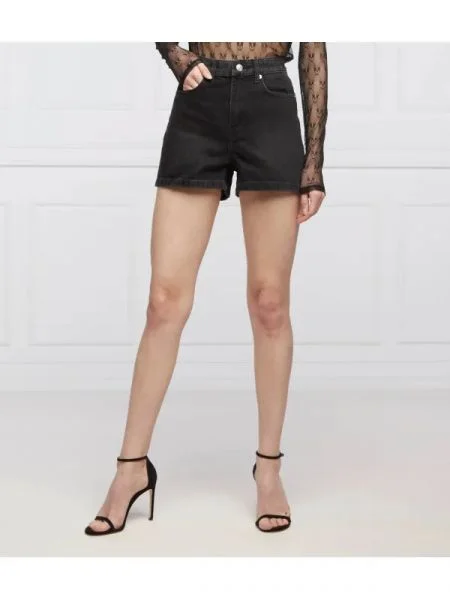 The Kooples Pantaloni scurți | Mom Fit | high waist negru