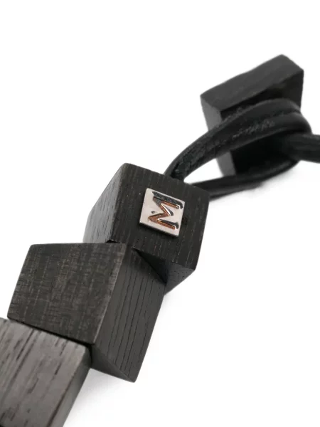 Colier Monies cu imprimeu geometric negru