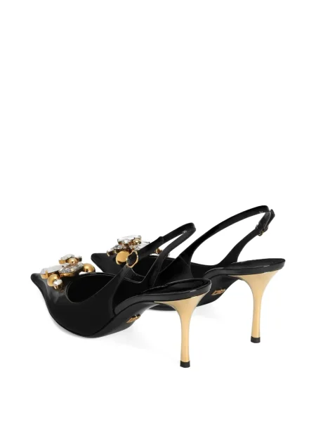 Pantofi cu toc Dolce & Gabbana de cristal negru