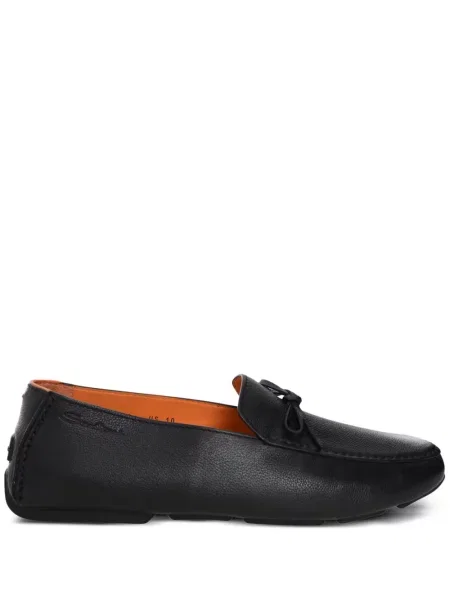 Pantofi loafer Santoni negru