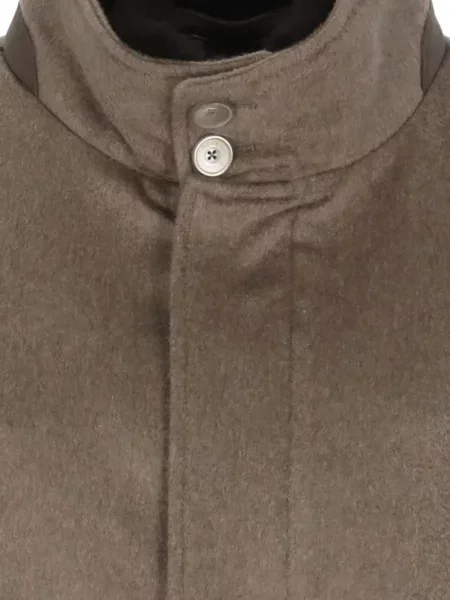 Palton Herno din cașmir maro