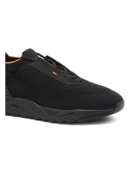 Sneakersy Santoni skórzane czarne