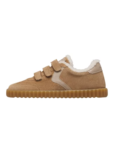 Sneakersy Voile Blanche z frędzli wełniane beżowe