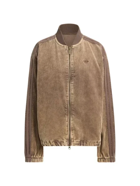 Geacă Adidas de catifea cord maro