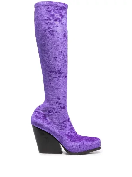 Cizme Stella Mccartney din velur violet