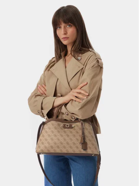 Guess Τσάντα Καφέ μπεζ