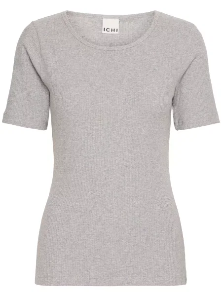 ICHI Tricou IHPalmer deschis gri