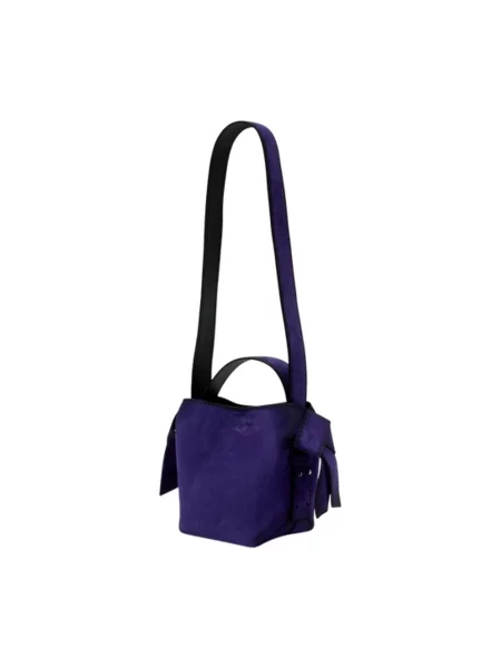 Torebka Acne Studios skórzana fioletowa