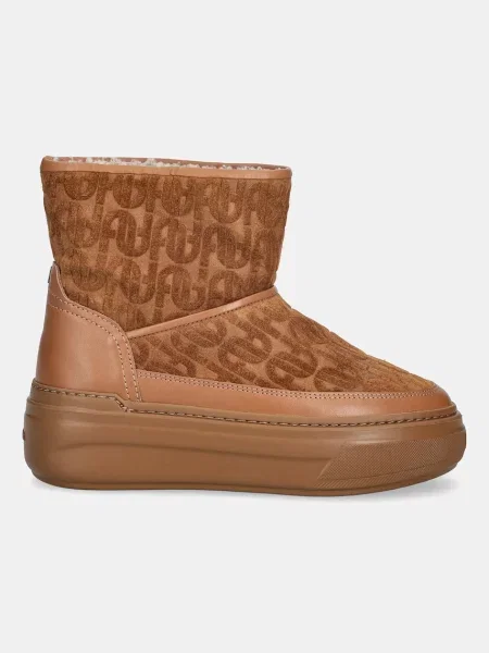 Замшеві чоботи Furla Nuage Snow Boot коричневий