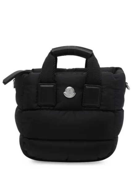 Matlasat geantă Moncler cu autograf negru