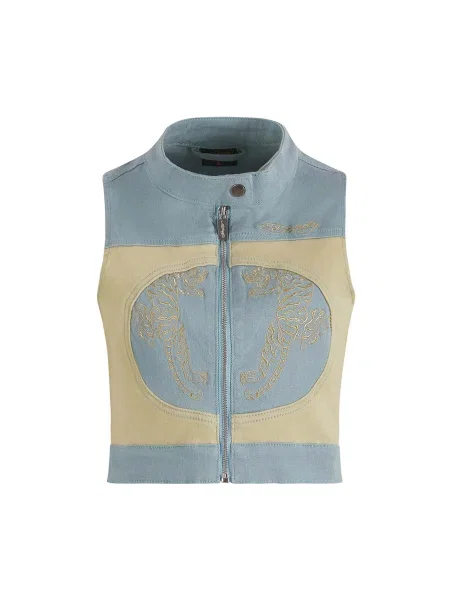 Ed Hardy Geacă de primăvară-toamnă Tiger Moto șamoa / deschis albastru