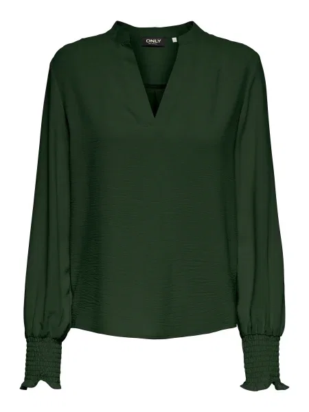ONLY Bluză ONLMette închis verde