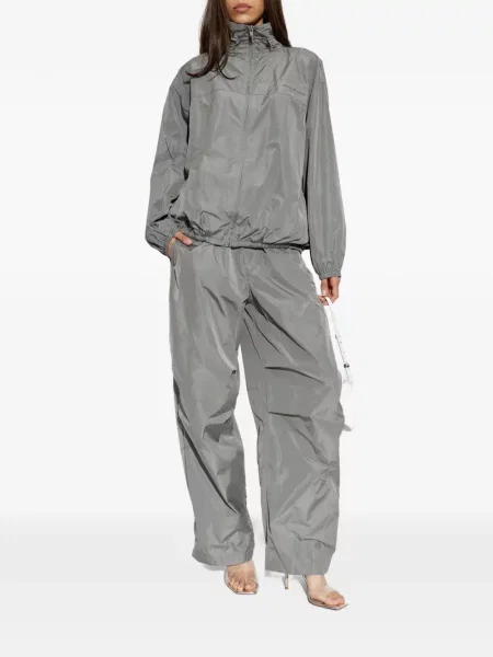 Pantaloni Alexander Wang alergare cu cordon gri