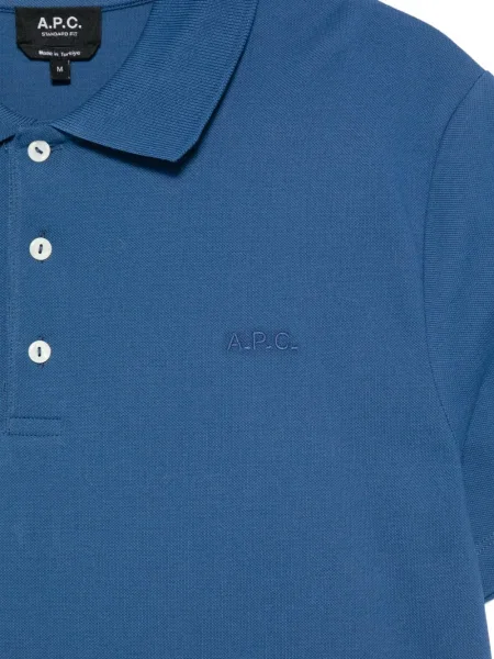 Polo A.p.c. cu broderie albastru