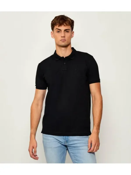 Replay Polo | stretch pique negru