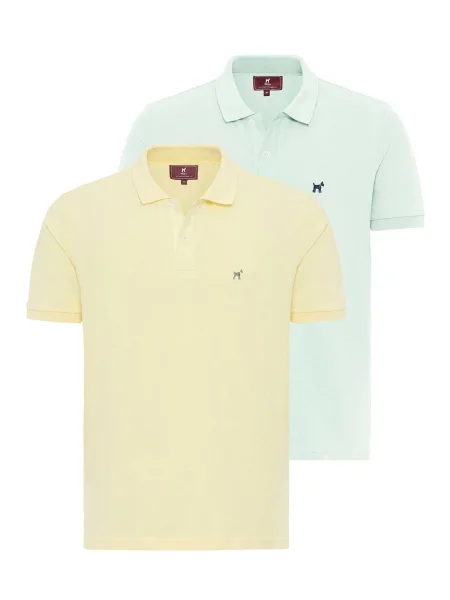 Williot Tričko tmavě / mátová žlutá