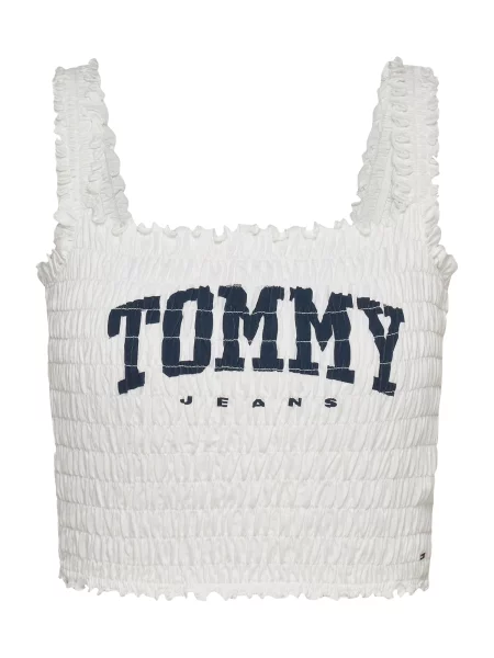 Tommy Jeans top din alb