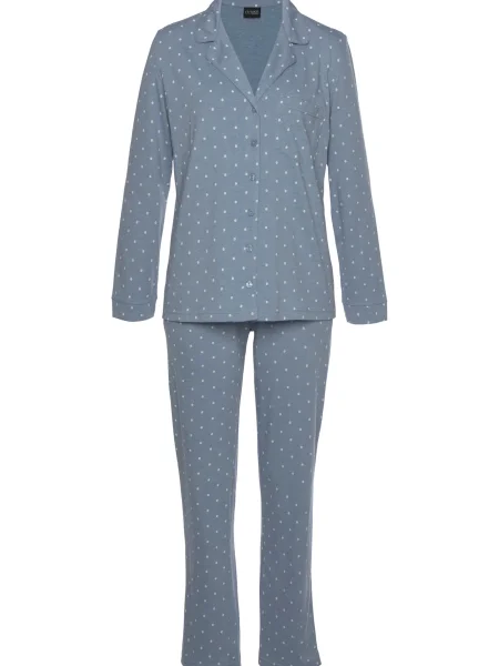 VIVANCE Pijama Dreams albastru deschis alb