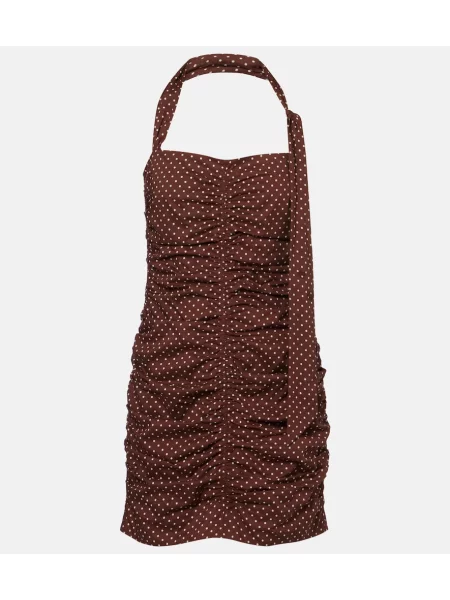 Rochie Posse cu buline maro