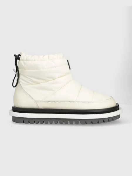 Tommy Jeans śniegowce TJW PADDED FLAT BOOT beżowy