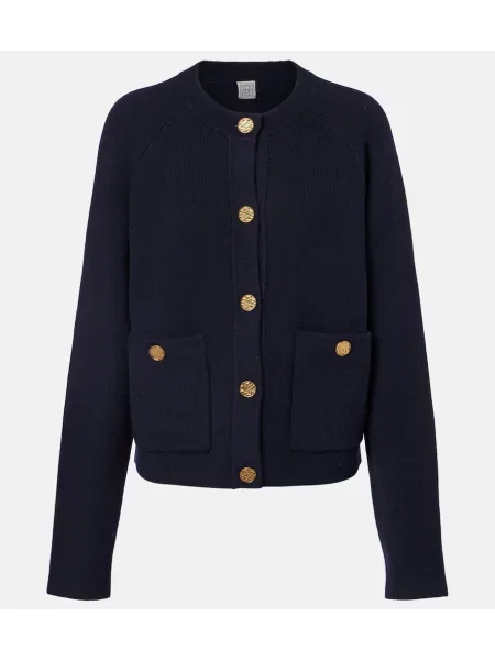 Cardigan Toteme de lână albastru