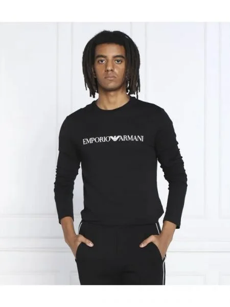 Tricou mânecă lungă Emporio Armani negru