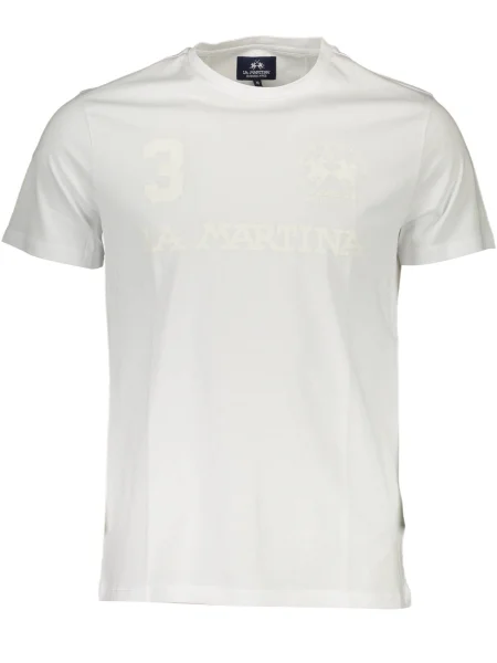 Tricou La Martina scurt alb